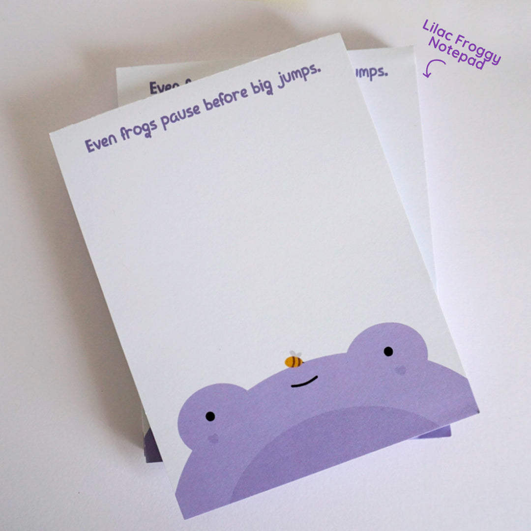 Lilac Froggy Notepad