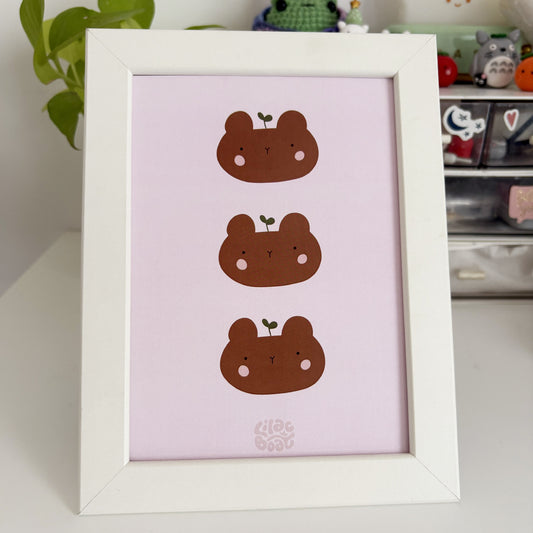 Bunny &amp; Bear Art Prints (Set of 3)