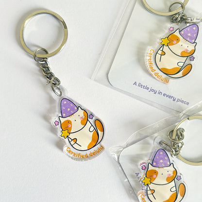 Delulu Meow Acrylic Keychain