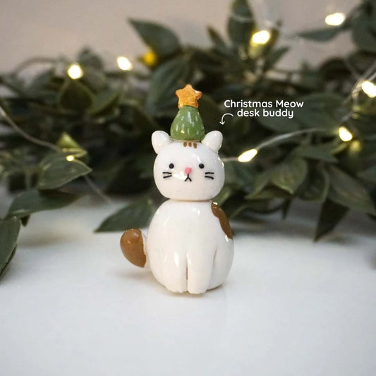 Christmas Meow Desk Buddy