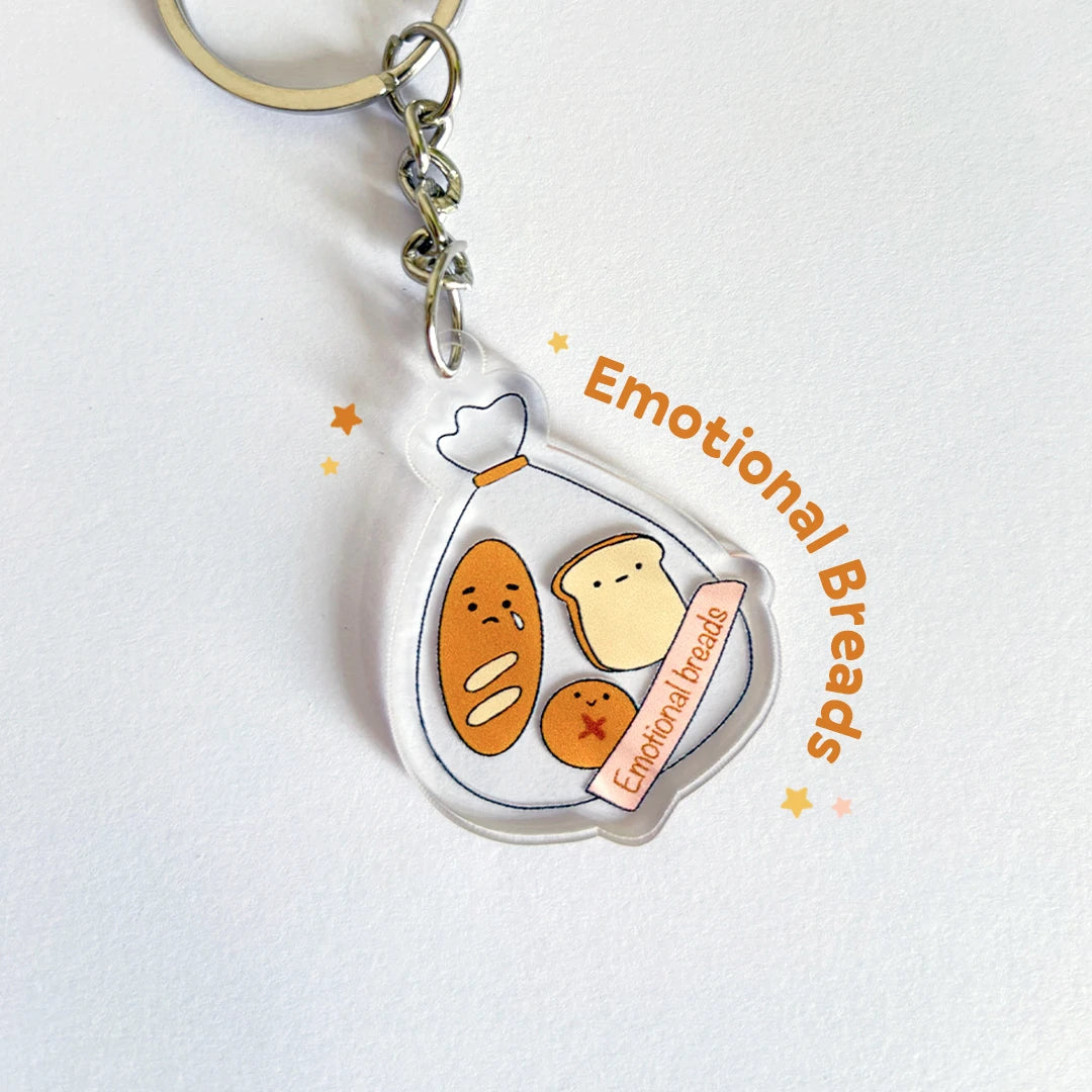 Emotional Bread Acrylic Keychain