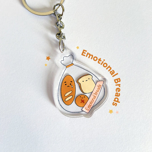 Emotional Bread Acrylic Keychain