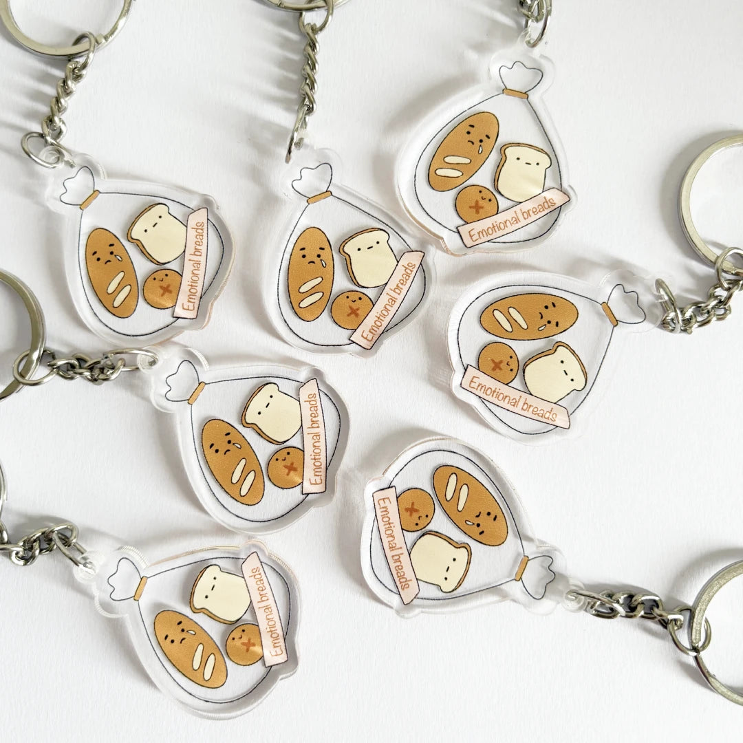 Emotional Bread Acrylic Keychain