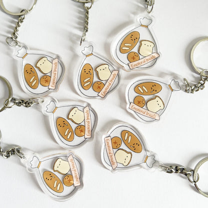 Emotional Bread Acrylic Keychain