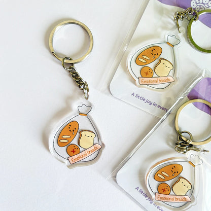 Emotional Bread Acrylic Keychain